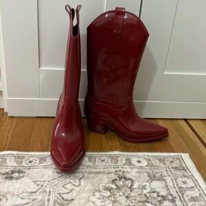 Red Cowboy Boots - Size 8